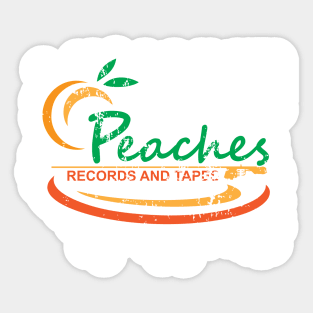 Peaches Record Store Sticker
